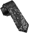 Black Sequin Necktie