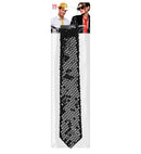 Black Sequin Necktie