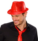 Red Sequined Fedora