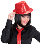 Red Sequined Fedora