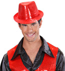 Red Sequined Fedora