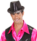 Black Sequined Fedora