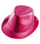 Pink Sequined Fedora