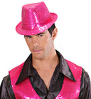 Pink Sequined Fedora