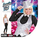 Lady Silver Sequin Vest