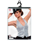 Lady Silver Sequin Vest