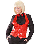 Lady Red Sequin Vest