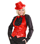 Lady Red Sequin Vest