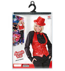Lady Red Sequin Vest