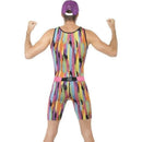 90's Aerobics Instructor Mr Motivator Costume Adult Bodysuit 2