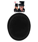 Top Hat Bell Crown Velvet Black 16 Cm