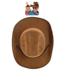 Hat Cowboy Vintage Suede Brown
