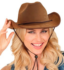 Hat Cowboy Vintage Suede Brown