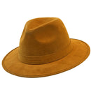 Hat Fedora Vintage Suede Brown