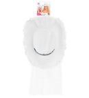 Hat Bachelorette Party Bride With Tiara, Marabou & Veil