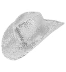 Hat Cowboy Sequin Silver