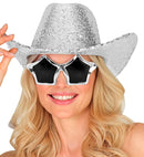Hat Cowboy Sequin Silver