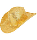 Hat Cowboy Sequin Gold