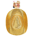 Hat Cowboy Sequin Gold