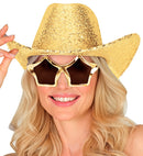 Hat Cowboy Sequin Gold