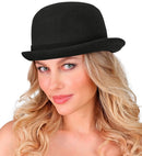 Bowler Hat Wool-Effect Black 59 Cm