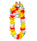 Deluxe Multicolor Hawaiian Set  Lei, Crown, Bracelet 