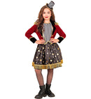 Ringmaster  Dress With Tutu Underskirt, Jacket, Mini Hat 