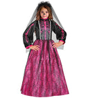 Skeleton Bride  Dress With Wire Hoop Petticoat, Bridal Veil 