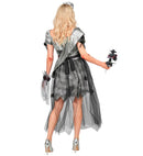 Zombie Prom Queen  Dress, Belt, Sash, Tiara, Wrist Corsage 