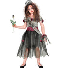 Zombie Prom Queen  Dress, Belt, Sash, Tiara, Wrist Corsage 