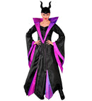 Malefica  Dress With Wire Hoop Petticoat, Headpiece 