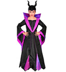 Malefica  Dress With Wire Hoop Petticoat, Headpiece 