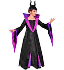 Malefica  Dress With Wire Hoop Petticoat, Headpiece 
