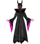 Malefica  Dress With Wire Hoop Petticoat, Headpiece 