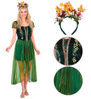 Forest Queen  Dress, Headpiece 