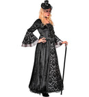 Dark Countess  Dress, Hoop Petticoat, Choker, Mini Hat With Veil 