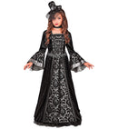 Dark Countess  Dress, Hoop Petticoat, Choker, Mini Hat With Veil 