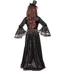Dark Countess  Dress, Hoop Petticoat, Choker, Mini Hat With Veil 