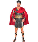 Roman Centurion  Tunic, Armour With Cape And Medallion, Headband, Arm Guards, Leg Straps 