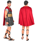 Roman Centurion  Tunic, Armour With Cape And Medallion, Headband, Arm Guards, Leg Straps 