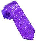 Purple Sequin Necktie