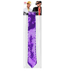 Purple Sequin Necktie