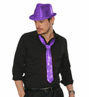 Purple Sequin Necktie