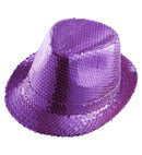 Purple Sequined Fedora