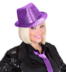 Purple Sequined Fedora