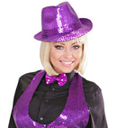 Purple Sequined Fedora