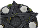 Wiccan Pentagram Tea Light Holder Gothic Witch Candle 25.5cm 4