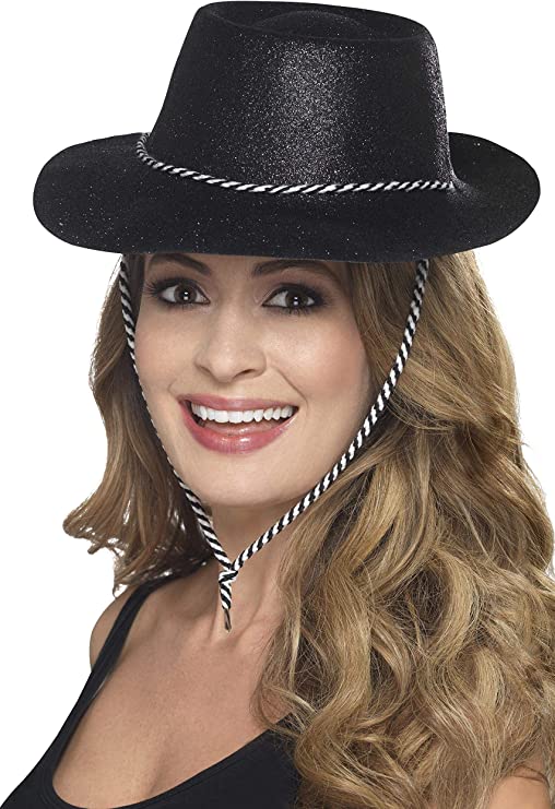 Cowboy Glitter Black Stetson Adult Hat