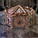 Gold Detailed Pandoras Trinket Box Pandoras 16.5cm 5