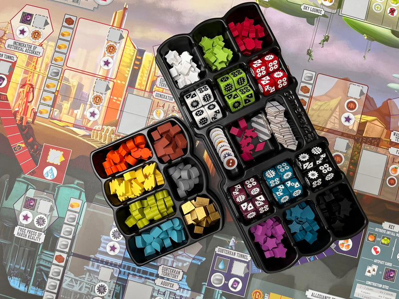 Stonemaier Games: Euphoria: Build a Better Dystopia (Base Game) | Competitive Dice Worker Placement Strategy Board Game | for Adults and Family | 2-6 Players, 60 Mins, Ages 14+